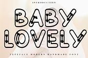 Baby Lovely, a Script Font by FreshTypeINK (Thumbnail 1 of 8)