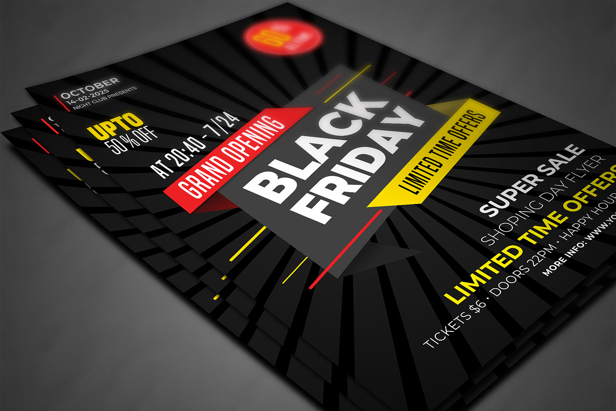 Black Friday Sale Flyer, a Flyer Template by AfzaalGraphics (Photo 3 of 4)