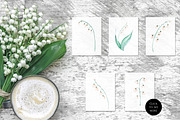 Lily of the Valley Watercolor Floral, an Illustration by Olga Koelsch (Thumbnail 2 of 6)