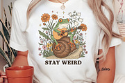 stay weird, witchy frog, gothic frog, an Illustration by Craft Nest (Thumbnail 2 of 7)