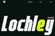 Lochley Pixel, a Sans Serif Font by Craft Supply Co. (Thumbnail 1 of 8)