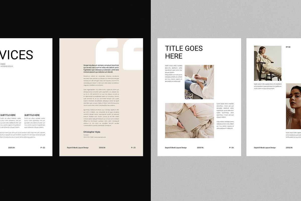Digital E-Book Layout Design | Canva, a Magazine Template by DesignCrest (Photo 7 of 19)