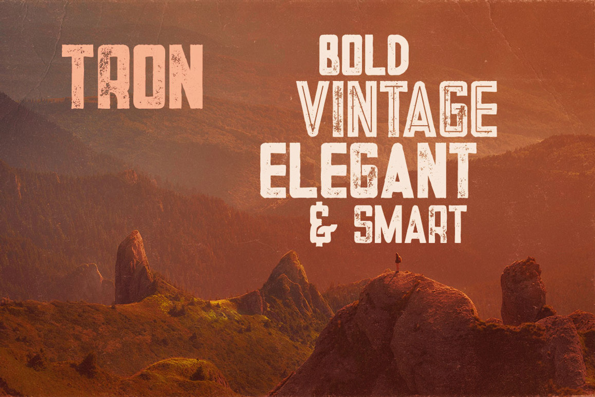 Tron - Display Font preview 3