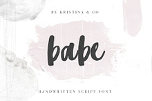 Babe Handwritten script Font