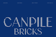 Canpile Bricks, a Sans Serif Font by Craft Supply Co. (Thumbnail 1 of 8)