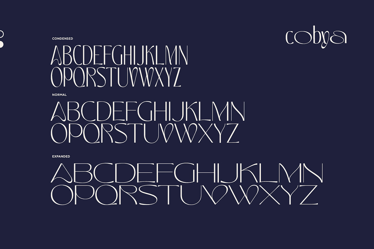 Cobya - Variable Weight Typeface, a Font by creativemedialab (Photo 3 of 13)