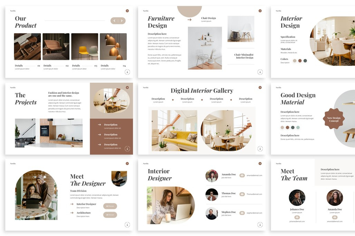 Navila - Interior Design Powerpoint, a Presentation Template by ...