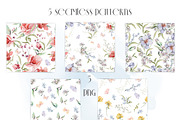 Wildflowers Watercolor bloom set, a Decorative Illustration by Edith’s World (Thumbnail 6 of 9)