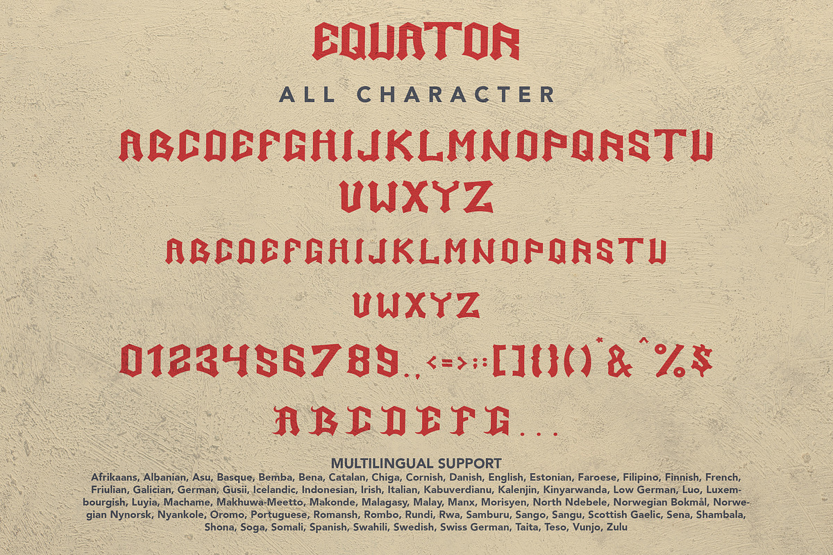 Equator - Blackletter Font, a Handwritten Font by Arendxstudio (Photo 9 of 9)