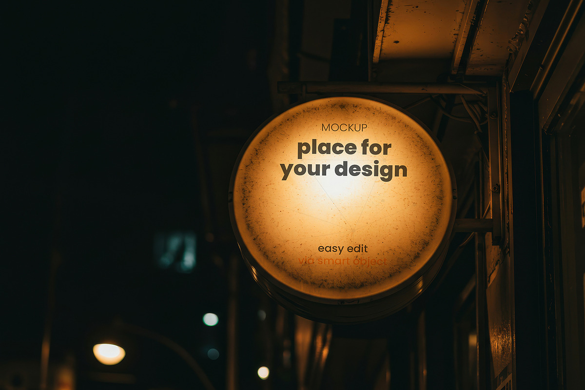 Store Front Sign with Light Mockups, a Product Mockup by Luuqas Design (Photo 6 of 8)