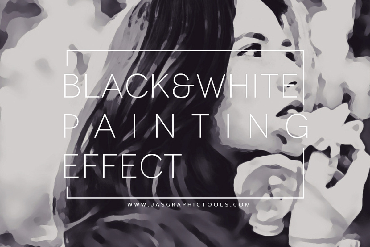 Black & White Painting Effect PS ATN, an Action Add-On by JasGraphicTools (Photo 2 of 16)