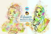 Advance Watercolor Effect, an Action Add-On by MRI STUDIO (Thumbnail 1 of 16)