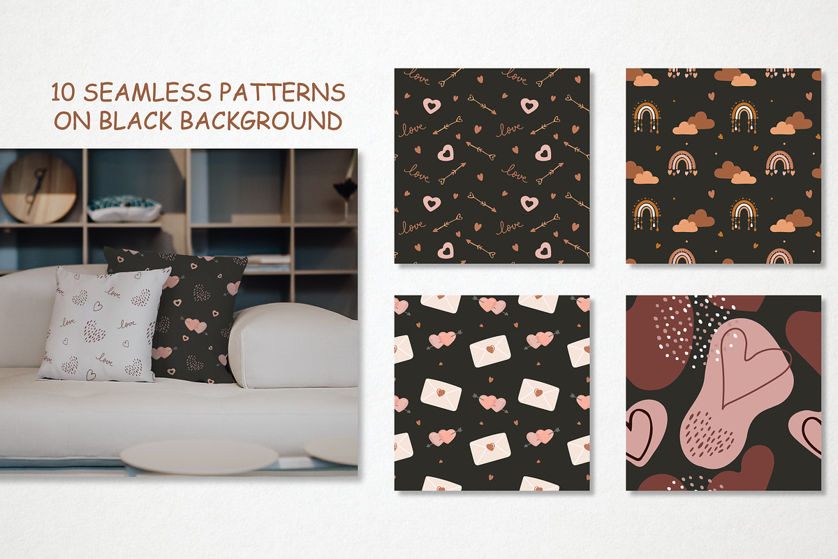 Boho Valentine's Day, a Pattern Graphic by linakilljoy (Photo 4 of 8)