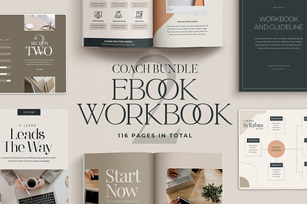 2in1 Bundle eBook + Workbook CANVA, a Magazine Template by Eviory