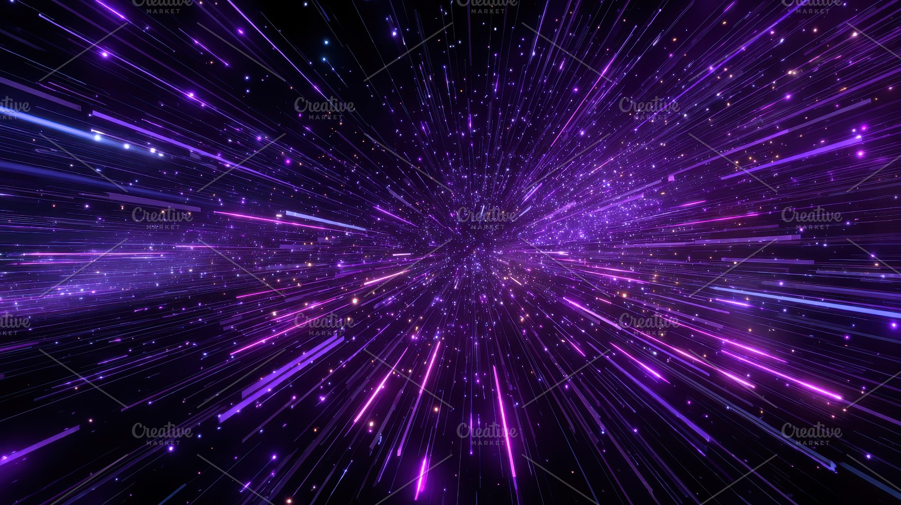 Purple light streaks exploding from, an Abstract Photo by Pixeness Studio