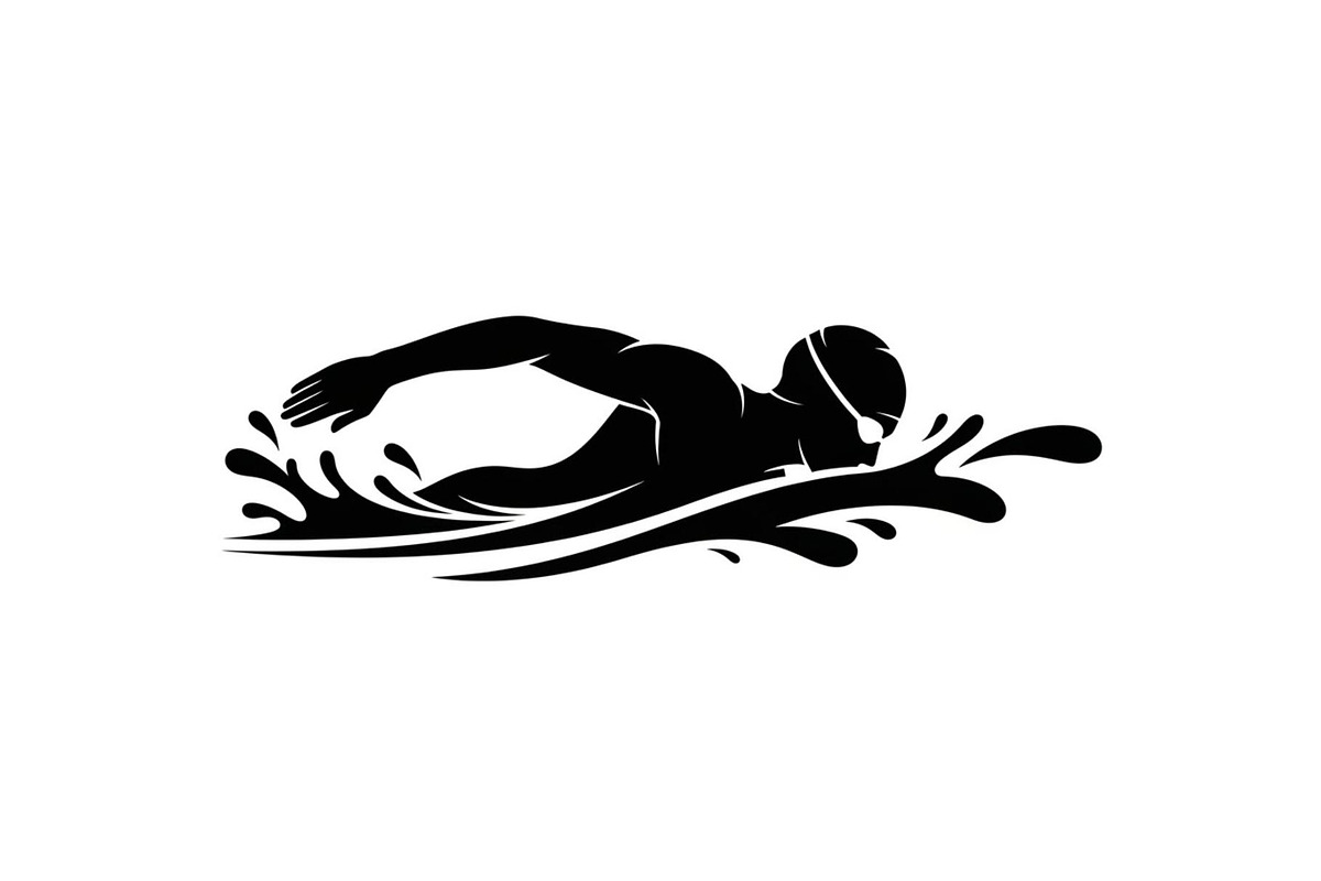 Swimming Sport Silhouette Vector Bun, an Illustration by jahid234 (Photo 37 of 51)