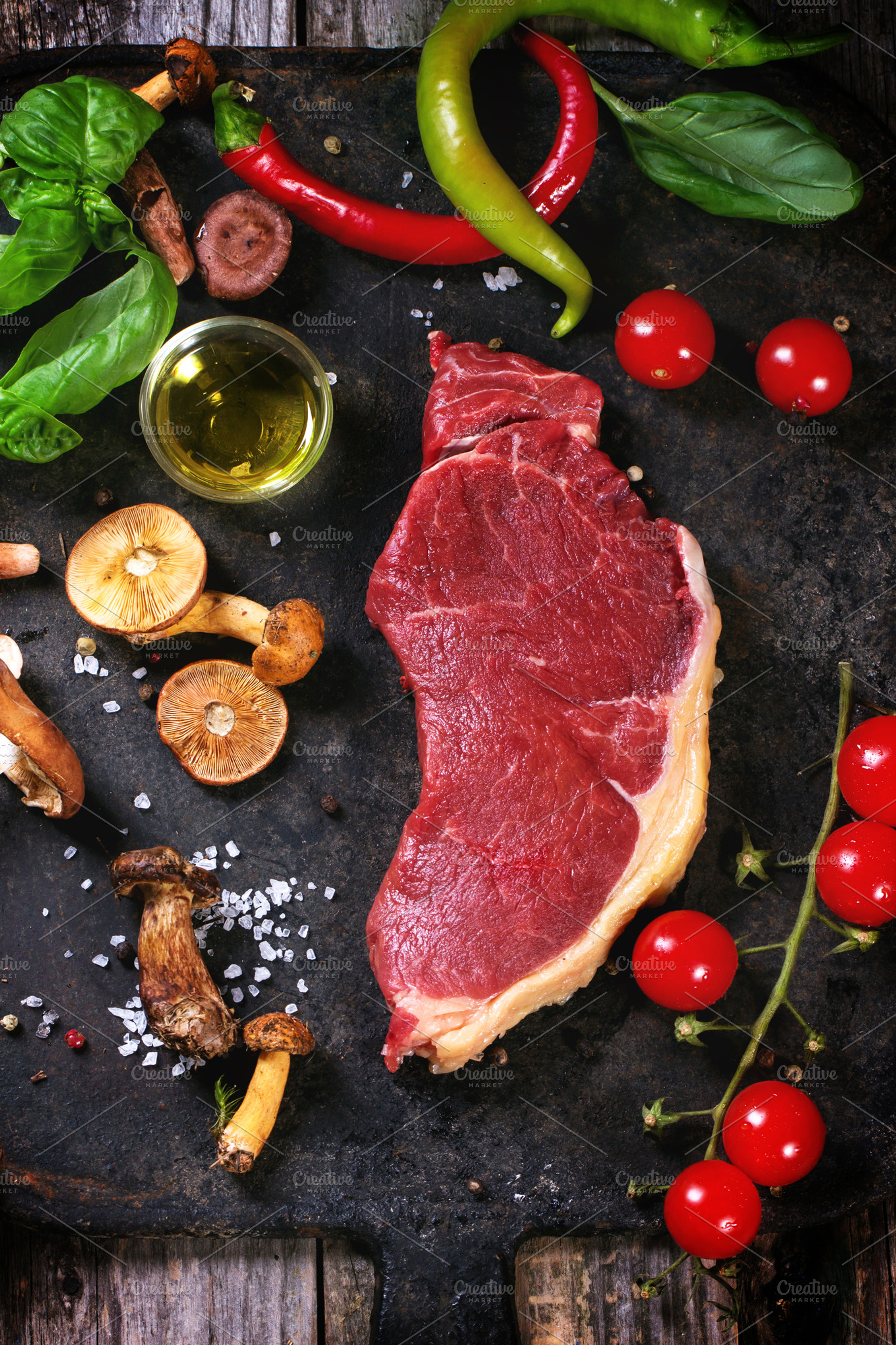 Raw Steak Containing Steak Raw And Meat