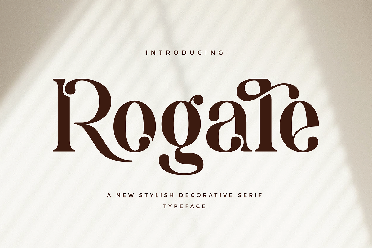 Rogale - Stylish Serif Font, a Serif Font by Aqeel_Art (Photo 1 of 12)