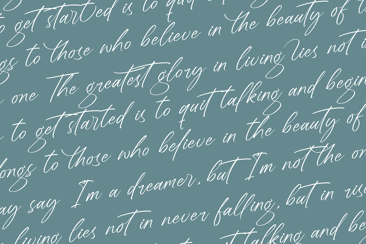Sheyotu Etrella Stylish Handwritten, a Script Font by stylishtype.co (Photo 17 of 20)