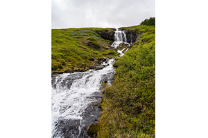 Waterfall in Tunhudalur valley near, a Nature Photo by Backyard Stock