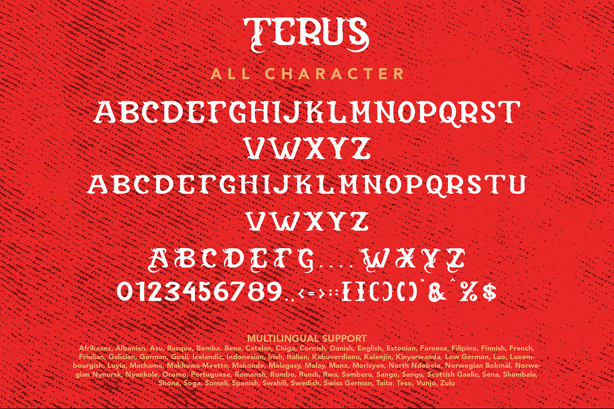 Terus - Blackletter Font, a Handwritten Font by Arendxstudio (Photo 9 of 9)