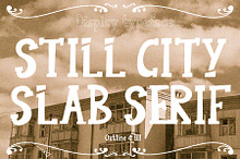 Still City Experimental serif font