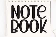 Note Book | Script Font