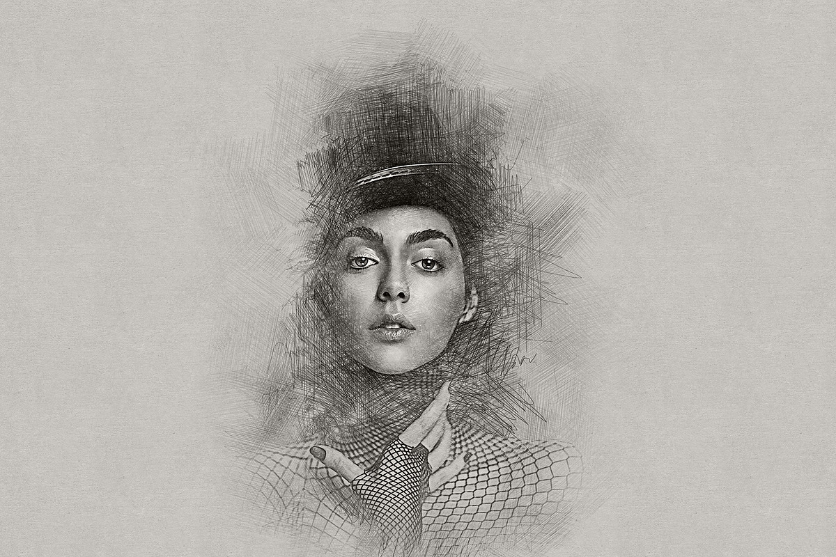 Sketch Art Editable Photo Effect, an Action Add-On by Photoshop Action (Photo 3 of 16)