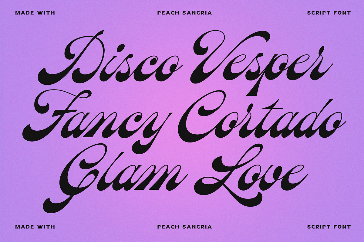 Peach Sangria Font Duo, a Script Font by Sam Parrett (Photo 11 of 13)