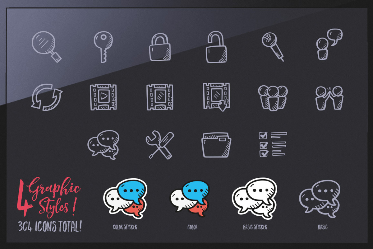 e-Learning Hand Drawn Icons, an Outline Icon by Good Stuff No Nonsense (Photo 4 of 5)