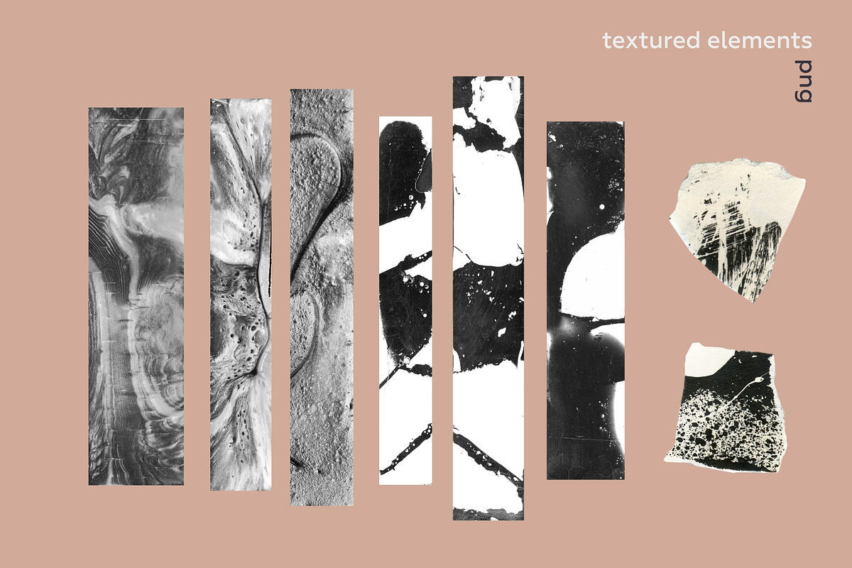 Abstract floral. Modern collage set., an Object Graphic by lisa_kalev (Photo 9 of 11)