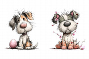 Whimsical Spring Dogs Clipart, an Illustration by Daily.Designs (Thumbnail 7 of 7)