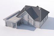 House with attic, an Architecture 3D Model by profdesign (Thumbnail 15 of 18)