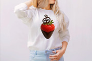 Watercolor Chocolate Strawberry Clip, an Illustration by SVGArt (Thumbnail 2 of 7)