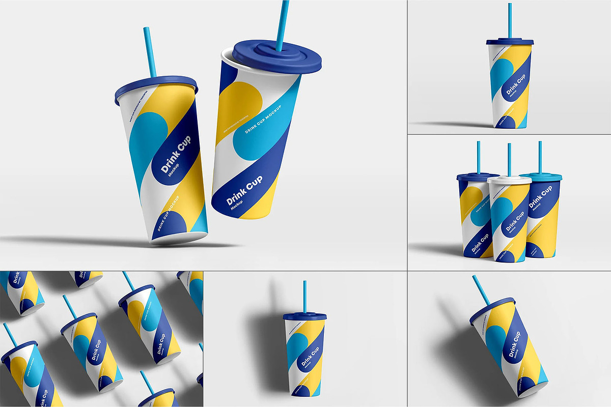 Drink Cup Mock-up, a Cups & Container Mockup by zippypixelstudio (Photo 1 of 8)