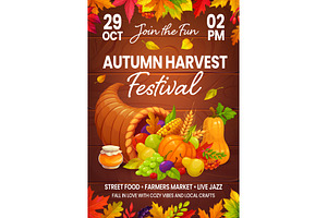 Autumn festival event flyer