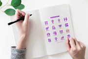 Feminism | 16 Thin Line Icons Set, an Outline Icon by Alex Blogoodf (Thumbnail 4 of 11)