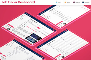 Job Finder, Employment Web App UI, an UI Kit Template by nagaredesignstudio