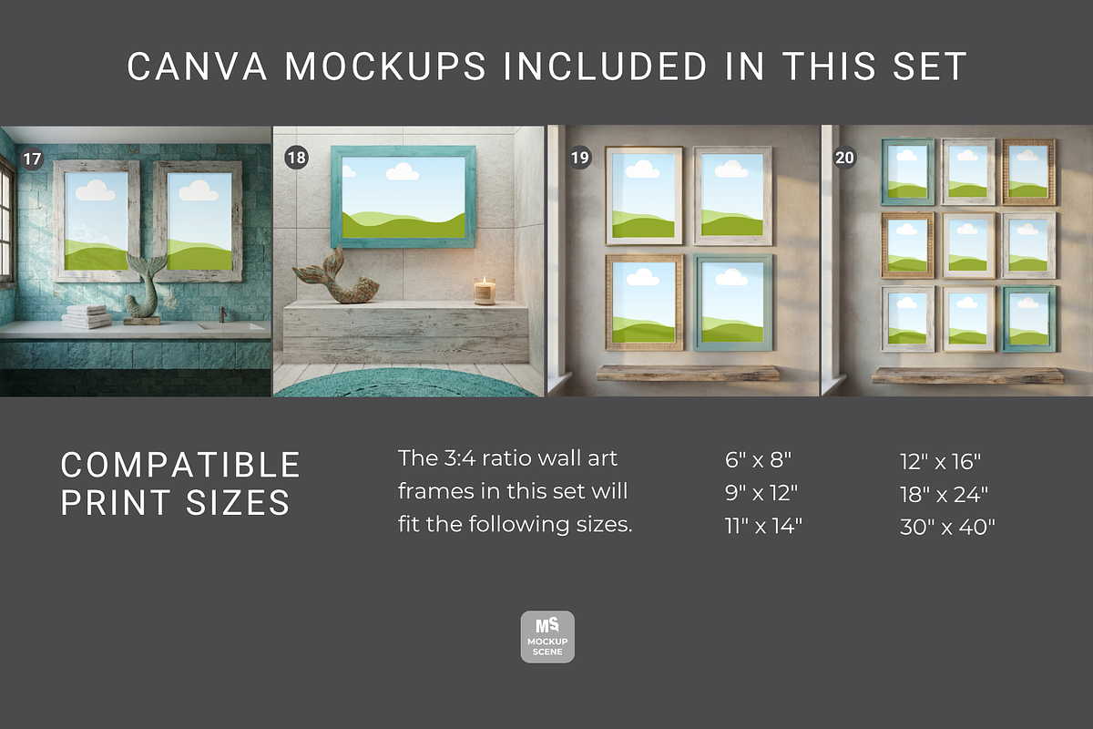 Coastal Beach House Wall Art Mockup, a Household Mockup by Mockup Scene (Photo 5 of 11)