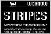 Stripes Font, a Font by weknow (Thumbnail 1 of 8)