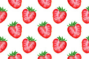 Strawberry seamless pattern texture, a Texture Graphic by Art By Silmairel (Thumbnail 1 of 2)