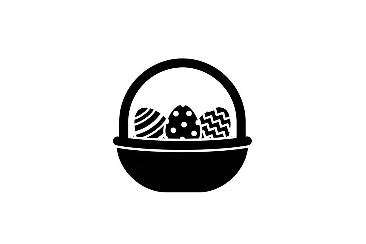 Easter Basket Vector Silhouette Bund, an Illustration by Designs_River (Photo 36 of 51)