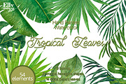 Tropical Leaves, a Texture Illustration by Elly Studio (Thumbnail 1 of 7)