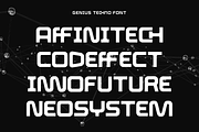 Genius Techno - Modern Futuristic, a Sans Serif Font by roomspace creative lab (Thumbnail 6 of 12)