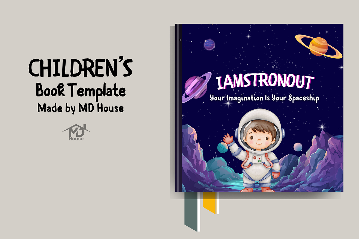 Children’s Book Template, a Card Template by MDHouse12 (Photo 8 of 8)