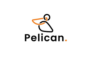 pelican logo illustration, a Branding & Logo Template by Dyn Studio