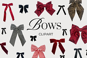 Cute Bows Clipart, a Decorative Illustration by Barkova Nadya (Thumbnail 1 of 7)