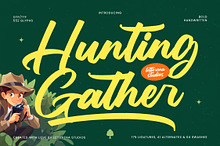 Hunting Gather Bold Handwritten Font