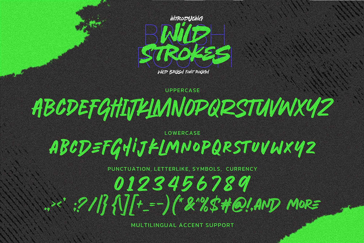 Wild Strokes - Wild Brush Font Rough, a Handwritten Font by Gassstype (Photo 6 of 8)
