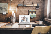 Workspace Mockup Set 2, a Mac Mockup by Best Pixels™ (Thumbnail 4 of 8)